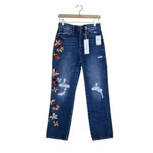 Driftwood Womens 25 Jordie Button Fly Mom Jeans NEW